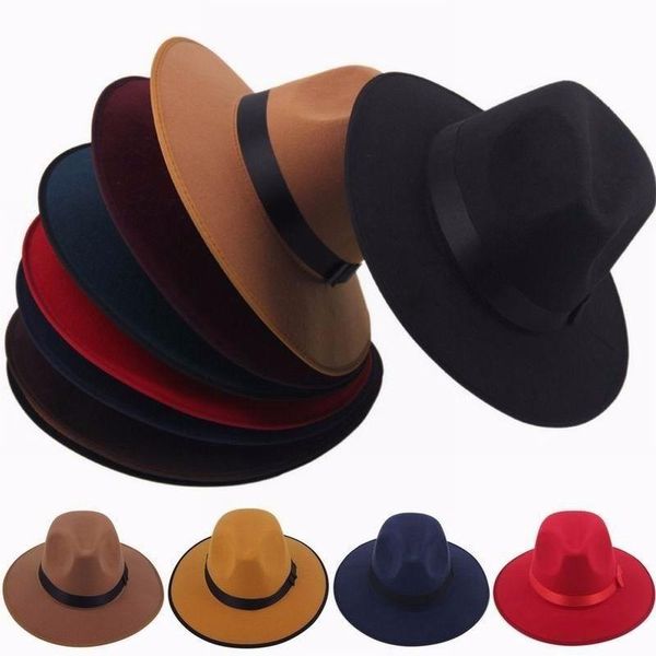 wide brim hats hat women jazz vintage trilby cap fashion cloche casual large cowboy wool caps panama fedora ca, Blue;gray
wide brim hats hat women jazz vintage trilby cap fashion cloche casual large cowboy wool caps panama fedora ca, Blue;gray