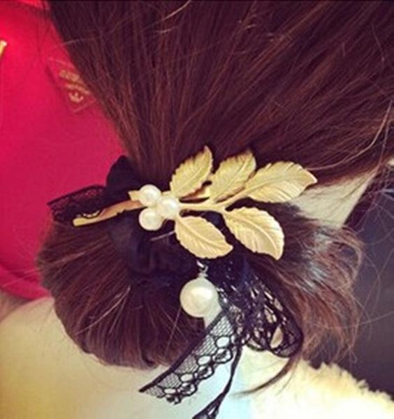 hair clips & barrettes fresh wind sen department of pearl flower four small hairpin side folder retro golden leaf leaves, Golden;silver
hair clips & barrettes fresh wind sen department of pearl flower four small hairpin side folder retro golden leaf leaves, Golden;silver