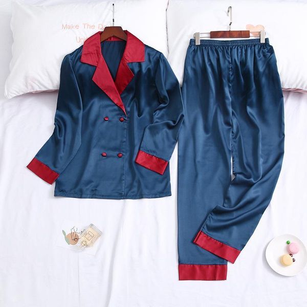 Print Fashion Pajama Set Satin Womens Sleepwears Soft Touch Long Sleeve Trousers Suit Pijama, Black;red
Print Fashion Pajama Set Satin Womens Sleepwears Soft Touch Long Sleeve Trousers Suit Pijama, Black;red