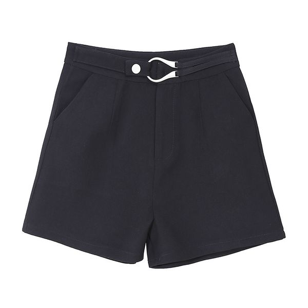 black simple high waist women shorts elegant casual mujer pantalones loose office lady ins retro a-line bottoming 210525, White;black
black simple high waist women shorts elegant casual mujer pantalones loose office lady ins retro a-line bottoming 210525, White;black
