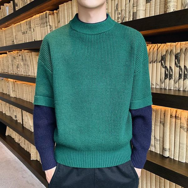 men's sweaters 2021 fashion autumn winter men thickness knitted pullover male o-neck patchwork large size warm loose casual -3xl, White;black
men's sweaters 2021 fashion autumn winter men thickness knitted pullover male o-neck patchwork large size warm loose casual -3xl, White;black