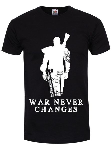 men's t-shirts herren t-shirt krieg verandert sich nie schwarz, White;black
men's t-shirts herren t-shirt krieg verandert sich nie schwarz, White;black
