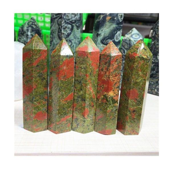 decorative objects & figurines unakite wand point natural stones healing reiki for home decoration
decorative objects & figurines unakite wand point natural stones healing reiki for home decoration
