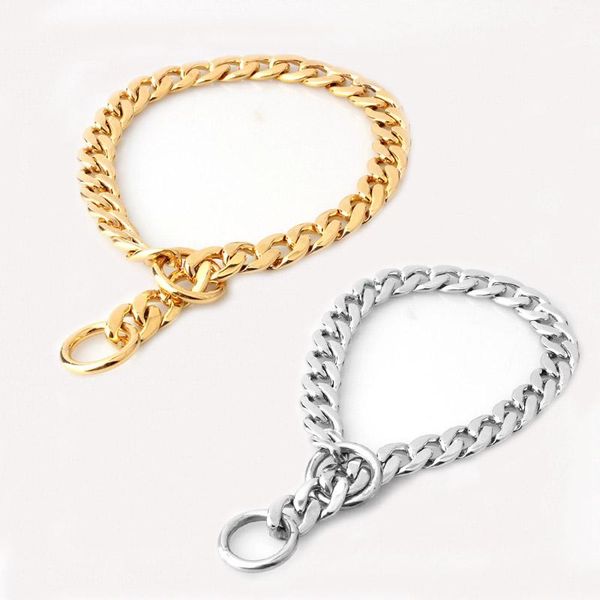 dog collars & leashes 11mm heavy duty choke cuban chain stainless steel gold collar strong metal links slip training for large dogs
dog collars & leashes 11mm heavy duty choke cuban chain stainless steel gold collar strong metal links slip training for large dogs