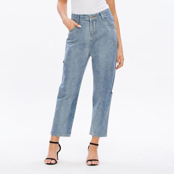 jeans women denim pants high waist button pocket hole trousers casual straight vaqueros mujer #2s24 women's, Blue
jeans women denim pants high waist button pocket hole trousers casual straight vaqueros mujer #2s24 women's, Blue