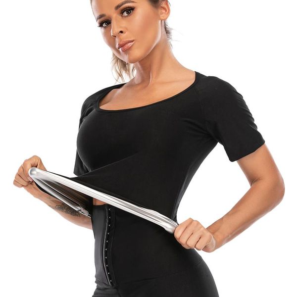 women's shapers sweat sauna shirt body shaper vest waist trainer slimming shapewear corset for women, Black;white
women's shapers sweat sauna shirt body shaper vest waist trainer slimming shapewear corset for women, Black;white
