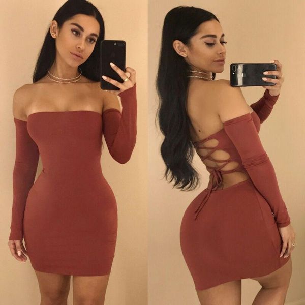 sexy-women-long-sleeve-bandage-bodycon-party-cocktail-club-mini-dress bandage slim off shoulder dress casual dresses, Black;gray
sexy-women-long-sleeve-bandage-bodycon-party-cocktail-club-mini-dress bandage slim off shoulder dress casual dresses, Black;gray