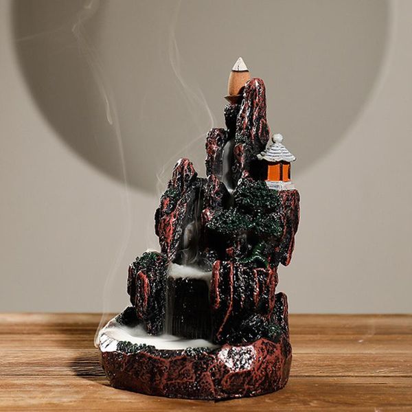 fragrance lamps backflow incense cone burner resin xiang holder with led light & 20 mountain ornament for home l23
fragrance lamps backflow incense cone burner resin xiang holder with led light & 20 mountain ornament for home l23