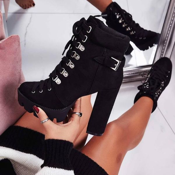 plus size 43 wholesale brand cross-tied women shoes ankle boots cool high heel woman motorcycle female, Black
plus size 43 wholesale brand cross-tied women shoes ankle boots cool high heel woman motorcycle female, Black