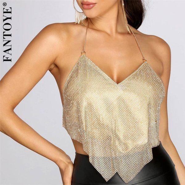 women's tanks & camis shining halter irregular backless metal with diamond women v-collar sleeveless clubwear ladies ole ro4d, White
women's tanks & camis shining halter irregular backless metal with diamond women v-collar sleeveless clubwear ladies ole ro4d, White