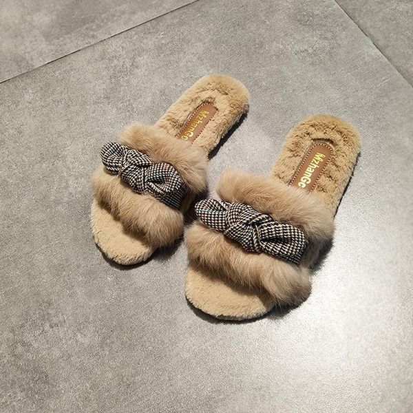 slippers autumn and winter furry for women's outer wear flat bow half-drag korean version of all-match comfortable shoes, Black
slippers autumn and winter furry for women's outer wear flat bow half-drag korean version of all-match comfortable shoes, Black
