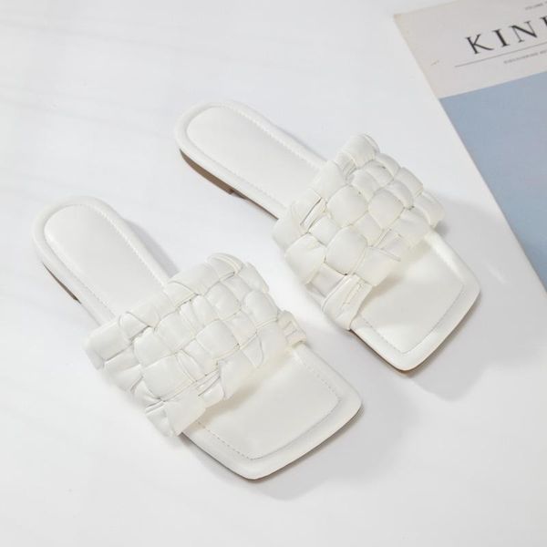 summer woven slippers women slip on slides fashion square toe heel casual flip flops beach slide sandals35-43, Black
summer woven slippers women slip on slides fashion square toe heel casual flip flops beach slide sandals35-43, Black