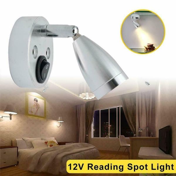 parts dc12v led spot reading light for rv boat bedside lamp 1w 3000k caravan trailer lighting
parts dc12v led spot reading light for rv boat bedside lamp 1w 3000k caravan trailer lighting