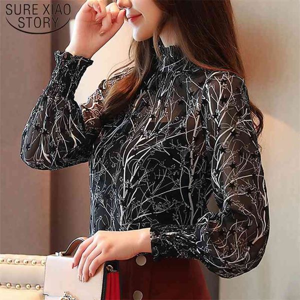 casual stand collar floral women clothing long sleeve printed spring fashion chiffon shirt 6197 50 210506, White
casual stand collar floral women clothing long sleeve printed spring fashion chiffon shirt 6197 50 210506, White