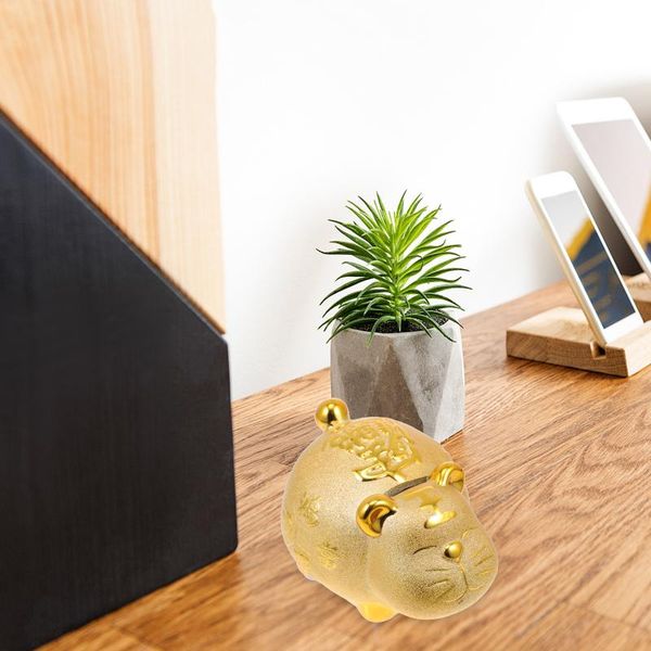 decorative objects & figurines 1pc tiger shape coin storage box golden saving pot adorable adornment
decorative objects & figurines 1pc tiger shape coin storage box golden saving pot adorable adornment