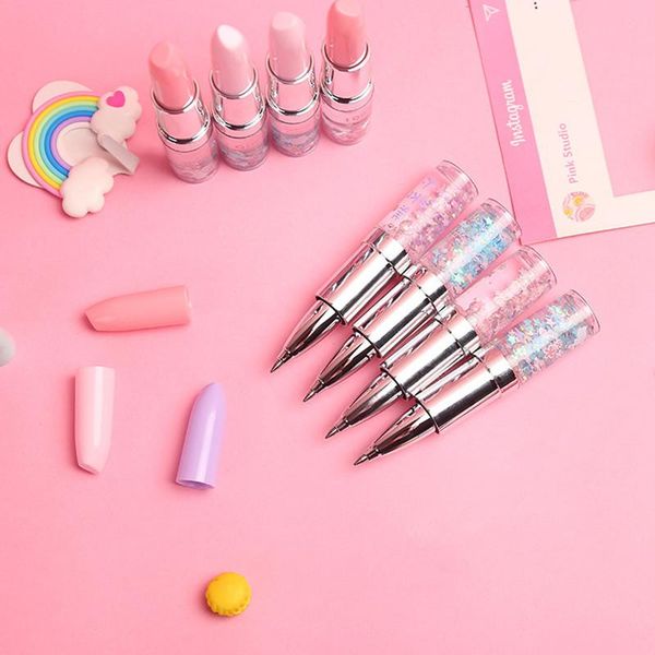 gel pens yisuremia 1 pc creative kawaii lipstick pen quicksand signature 0.5mm black ink kids gift office school stationery
gel pens yisuremia 1 pc creative kawaii lipstick pen quicksand signature 0.5mm black ink kids gift office school stationery