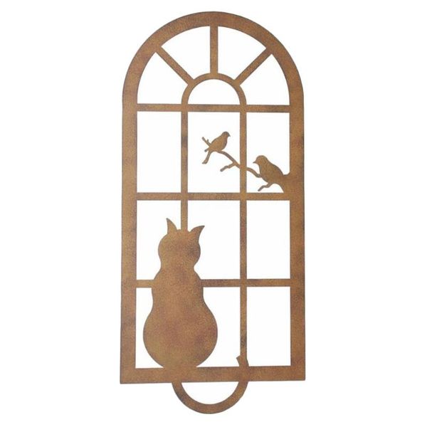 pendant necklaces 1pc window cat design wall iron craft garden yard scene decor, Silver
pendant necklaces 1pc window cat design wall iron craft garden yard scene decor, Silver