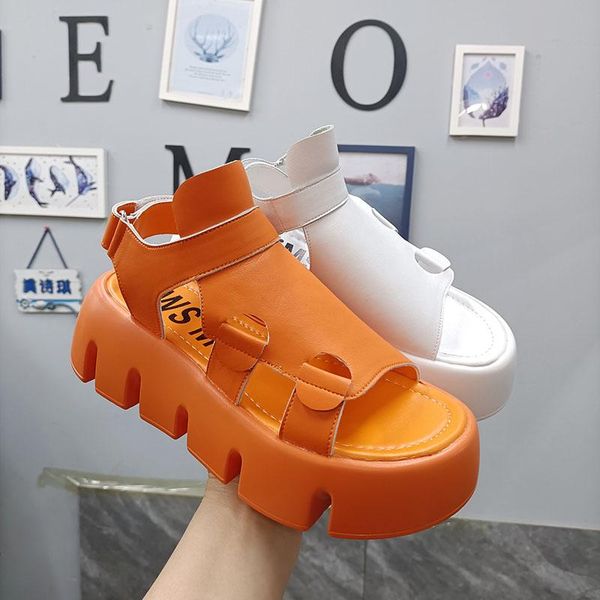 summer leather sandals women's shoes 21ins platform belt buckle hollow with open toe beach roman, Black
summer leather sandals women's shoes 21ins platform belt buckle hollow with open toe beach roman, Black