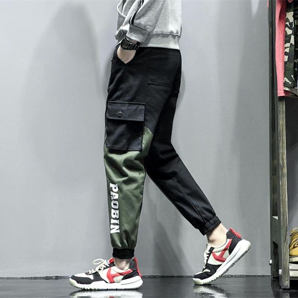 men's pants fashion beam men large size cotton casual ankle length tooling style, Black
men's pants fashion beam men large size cotton casual ankle length tooling style, Black