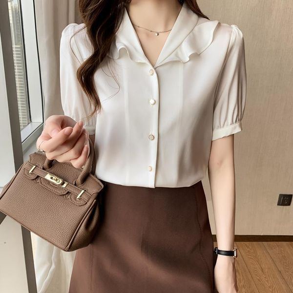 women's blouses & shirts coigarsam french style short sleeve shirt womens summer v-neck women white 8171
women's blouses & shirts coigarsam french style short sleeve shirt womens summer v-neck women white 8171