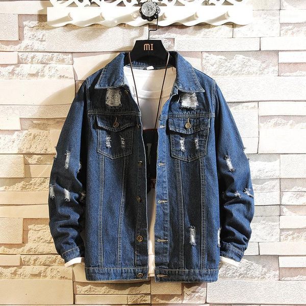 men's jackets mens denim jacket turn-down collar single breasted men jeans classic handsome metrosexual casual, Black;brown
men's jackets mens denim jacket turn-down collar single breasted men jeans classic handsome metrosexual casual, Black;brown