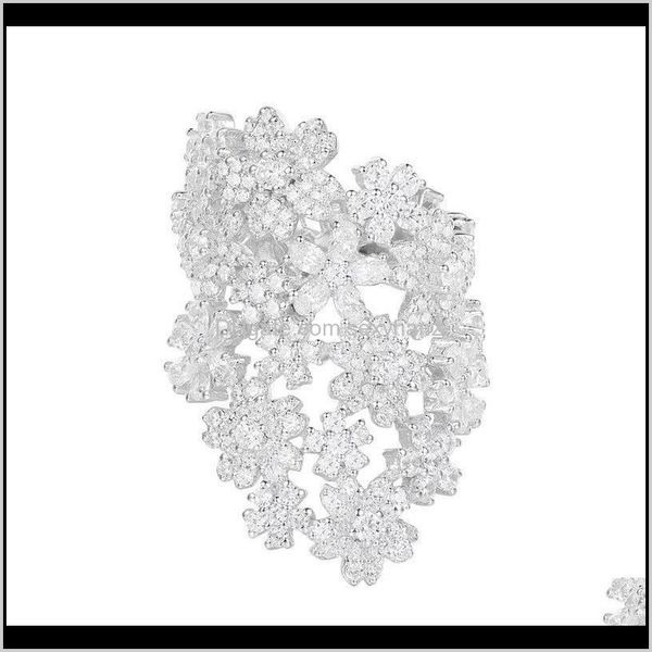 cluster rings drop delivery 2021 sljely brand design 925 sterling sier full flowers index finger ring 5a micro cubic zirconia cz mocano wome, Golden;silver
cluster rings drop delivery 2021 sljely brand design 925 sterling sier full flowers index finger ring 5a micro cubic zirconia cz mocano wome, Golden;silver