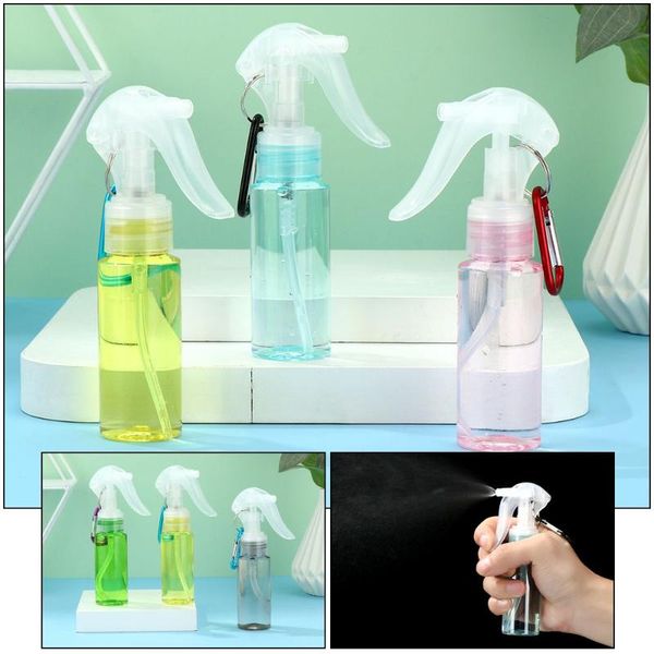 storage bottles & jars 60ml transparent plastic spray bottle trigger with carabiner hook travel portable container makeup moisturizing atomi
storage bottles & jars 60ml transparent plastic spray bottle trigger with carabiner hook travel portable container makeup moisturizing atomi