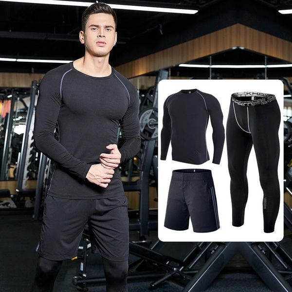gym clothing sportswear man suit sports men's tracksuit for men running sets 3pcs kit fitness clothes t-shirt, White;black
gym clothing sportswear man suit sports men's tracksuit for men running sets 3pcs kit fitness clothes t-shirt, White;black