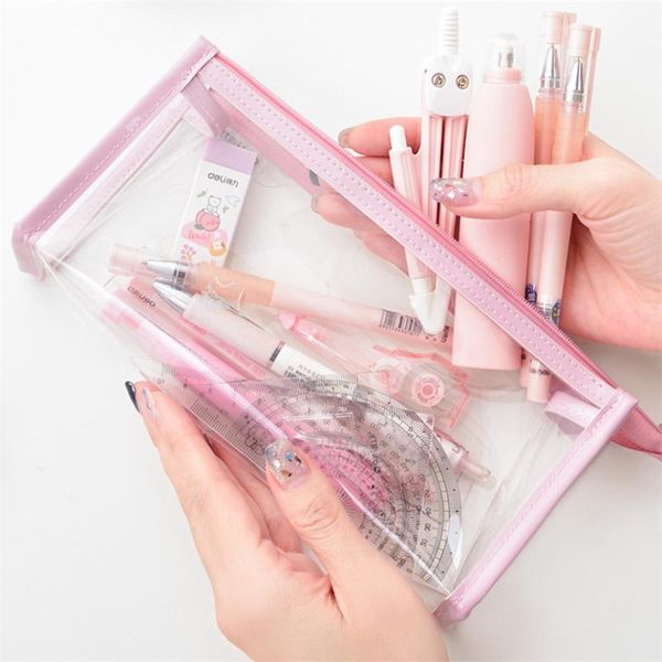 pencil cases transparent case supply school 2021 stationery organizer multi colors pencils bags large capacity girl kit
pencil cases transparent case supply school 2021 stationery organizer multi colors pencils bags large capacity girl kit