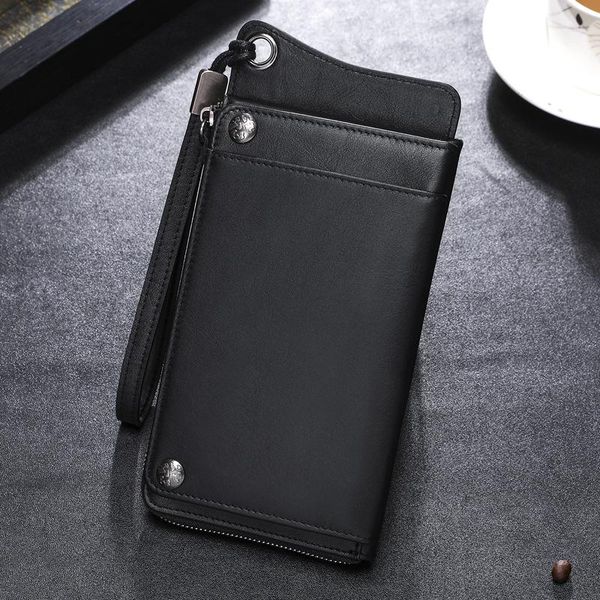 wallets fashion wallet men's long leather first layer cowhide soft multi-card clutch, Red;black
wallets fashion wallet men's long leather first layer cowhide soft multi-card clutch, Red;black