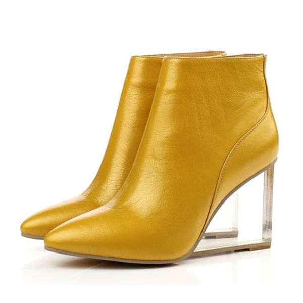 boots olomm winter leather ankle boots high-heeled pointed finger of black foot yellow party women's shoes size 49-9.5 6558
boots olomm winter leather ankle boots high-heeled pointed finger of black foot yellow party women's shoes size 49-9.5 6558