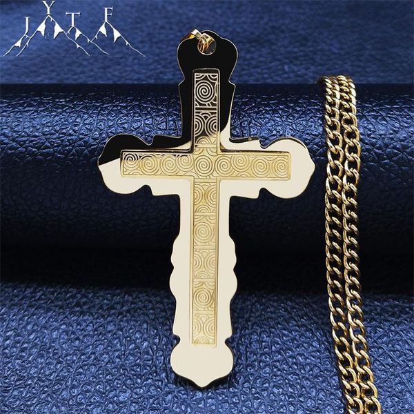 pendant necklaces stainless steel big long cross catholicism necklace gold silver color jewlery collares de mujer n4298s05
pendant necklaces stainless steel big long cross catholicism necklace gold silver color jewlery collares de mujer n4298s05