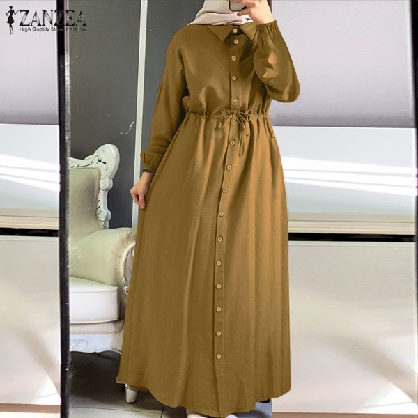 retro muslim shirt dress womens puff sleeve sundress zanzea 2021 casual drawstring maxi vestidos female button robe oversized, Black;gray
retro muslim shirt dress womens puff sleeve sundress zanzea 2021 casual drawstring maxi vestidos female button robe oversized, Black;gray