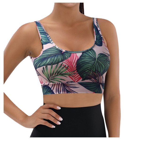 push up for women vintage leaf printed sports yoga bra gym workout fitness crop tank casual clothes vest, Black;white
push up for women vintage leaf printed sports yoga bra gym workout fitness crop tank casual clothes vest, Black;white