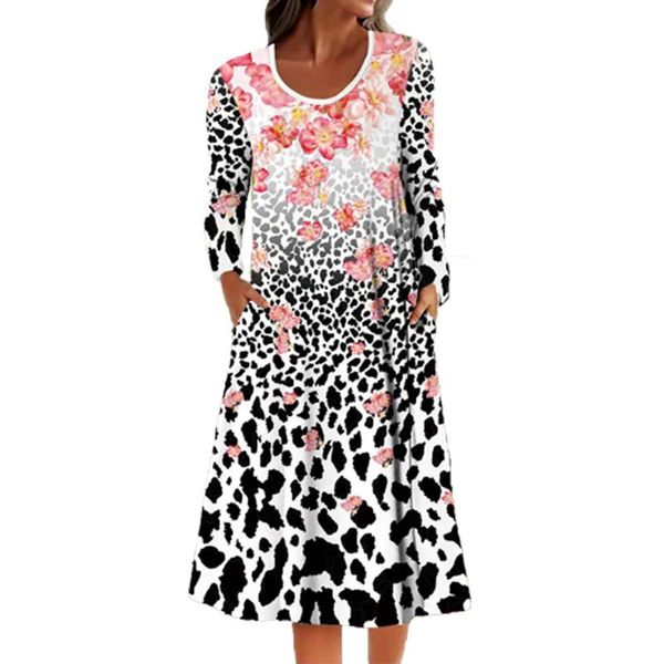 casual dresses butterflyfish leopard print long sleeve pocket dress for autumn 2021 women fashion loose o-neck splice, Black;gray
casual dresses butterflyfish leopard print long sleeve pocket dress for autumn 2021 women fashion loose o-neck splice, Black;gray