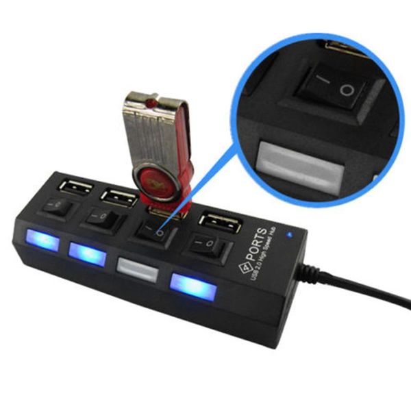 hubs 2 colors led 4 port usb 2.0 hub high speed power on/off button switch splitter for lappc computer accessories um
hubs 2 colors led 4 port usb 2.0 hub high speed power on/off button switch splitter for lappc computer accessories um