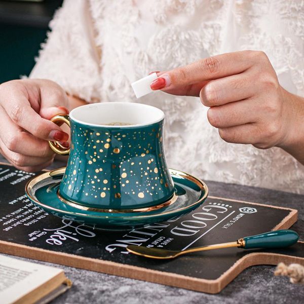 cups & saucers luxury nordic porcelain gold dots coffee cup with saucer and spoon ceramic teacup plate kitchen office drinkware home decor
cups & saucers luxury nordic porcelain gold dots coffee cup with saucer and spoon ceramic teacup plate kitchen office drinkware home decor