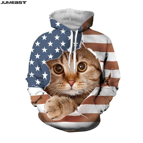jumeast brand men/women 3d printed sweatshirt cartoon animal cat scratch the flag long sleeve cap hoody sport pullover hoodies men's &, Black
jumeast brand men/women 3d printed sweatshirt cartoon animal cat scratch the flag long sleeve cap hoody sport pullover hoodies men's &, Black