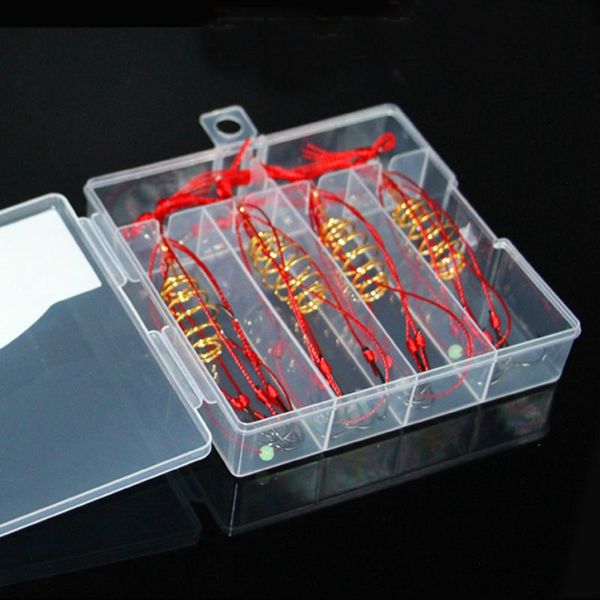 4pcs luminous beads explosion fishing hook lure bait trap feeder cage sharp with stainless steel springs hooks
4pcs luminous beads explosion fishing hook lure bait trap feeder cage sharp with stainless steel springs hooks