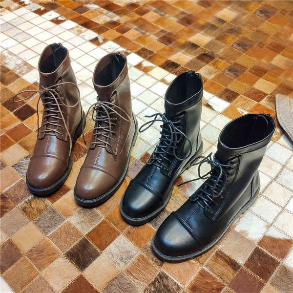 short women's autumn winter new ins cool versatile lace up flat bottom elastic british style black martin boots fashion
short women's autumn winter new ins cool versatile lace up flat bottom elastic british style black martin boots fashion