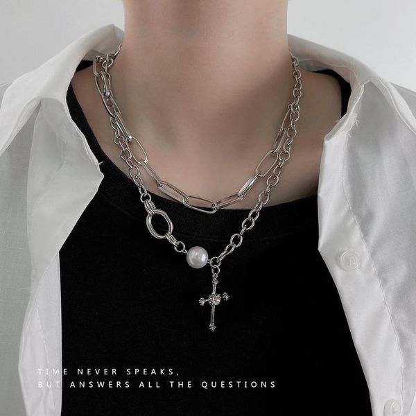 chains cross woman necklaces layered jewelry necklace ladies pendant chain lovers silver color vintage european stainless naszyjnik
chains cross woman necklaces layered jewelry necklace ladies pendant chain lovers silver color vintage european stainless naszyjnik