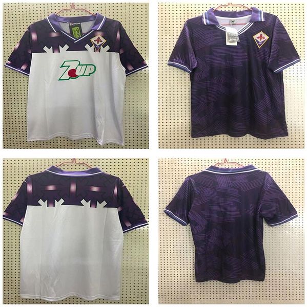 92/93 florence retro version soccer jerseys 1992/1993 home #9 batistuta 10# rui costa shirt away custom football uniform, Black;yellow
92/93 florence retro version soccer jerseys 1992/1993 home #9 batistuta 10# rui costa shirt away custom football uniform, Black;yellow