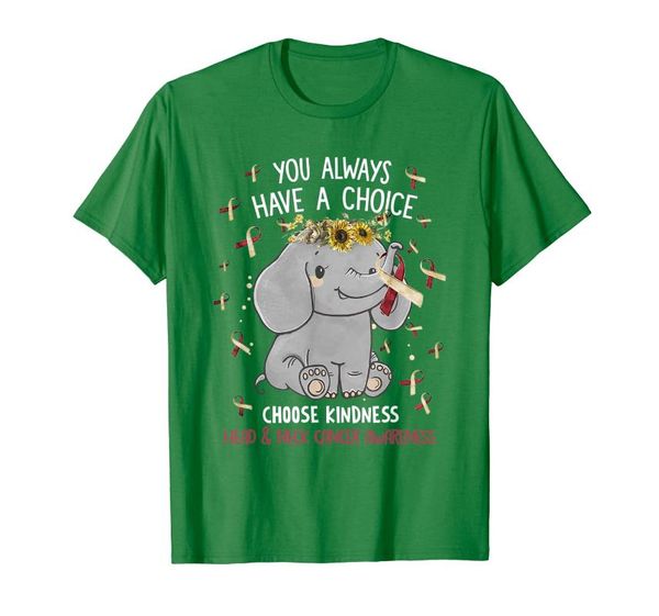 men's t-shirts choose kindness head neck cancer awareness elephant gift t-shirt, White;black
men's t-shirts choose kindness head neck cancer awareness elephant gift t-shirt, White;black