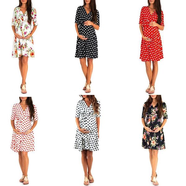 maternity dresses plug size adjustable waist belt dress surplice wrap v neck nursing floral dots breastfeeding pregnant clothes, White
maternity dresses plug size adjustable waist belt dress surplice wrap v neck nursing floral dots breastfeeding pregnant clothes, White