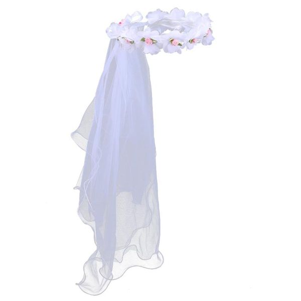 bridal veils lace girl two layers flower wreath wedding hair accessories for children, Black
bridal veils lace girl two layers flower wreath wedding hair accessories for children, Black