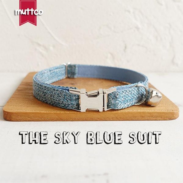 cat collars & leads muttco adjustable pet collar for training comfortable kitten necklace the sky blue suit handmade 2 sizes ucc071
cat collars & leads muttco adjustable pet collar for training comfortable kitten necklace the sky blue suit handmade 2 sizes ucc071