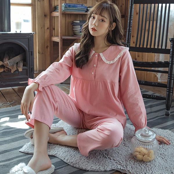pajama women's woven cotton nine sleeve pants doll crew neck solid color jacket suit home wear sleepwear, Black;red
pajama women's woven cotton nine sleeve pants doll crew neck solid color jacket suit home wear sleepwear, Black;red