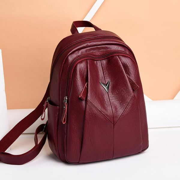 backpack women's 2021 fashionable leather bag summer versatile student mommy fashion korean soft school bags
backpack women's 2021 fashionable leather bag summer versatile student mommy fashion korean soft school bags