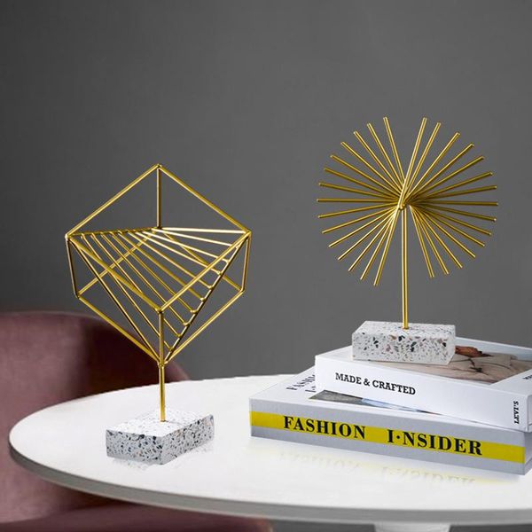 nordic simple wrought iron gold geometric ornaments modern metal art living room office cabinets statue decor crafts decorative objects & fi
nordic simple wrought iron gold geometric ornaments modern metal art living room office cabinets statue decor crafts decorative objects & fi