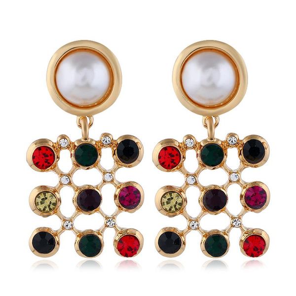 stud adolph brand simulated pearl crystal earring for woman vintage korean grid statement big earrings accessories brincos, Golden;silver
stud adolph brand simulated pearl crystal earring for woman vintage korean grid statement big earrings accessories brincos, Golden;silver
